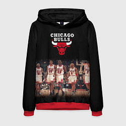 Толстовка-худи мужская CHICAGO BULLS 3, цвет: 3D-красный