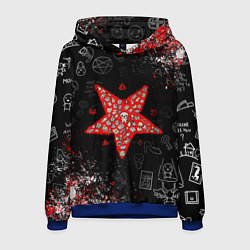 Толстовка-худи мужская The Binding of Isaac ИСААК, цвет: 3D-синий