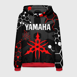 Толстовка-худи мужская YAMAHA ЯМАХА МОТОСПОРТ, цвет: 3D-красный