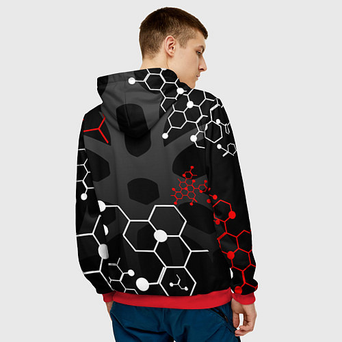 Мужская толстовка YAMAHA ЯМАХА МОТОСПОРТ / 3D-Красный – фото 4