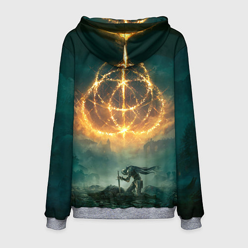 Мужская толстовка Elden Ring key art / 3D-Меланж – фото 2