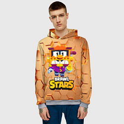 Толстовка-худи мужская Грифф Griff Brawl Stars, цвет: 3D-меланж — фото 2