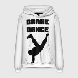 Толстовка-худи мужская Brake Dance, цвет: 3D-белый