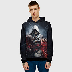 Толстовка-худи мужская Assassins Creed 4: Black Flag, цвет: 3D-черный — фото 2