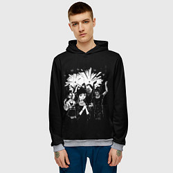 Толстовка-худи мужская 00:01, цвет: 3D-меланж — фото 2