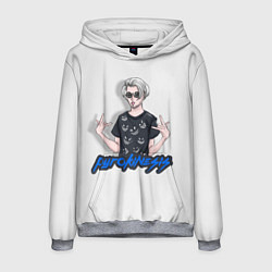 Толстовка-худи мужская Pyrokinesis Star, цвет: 3D-меланж