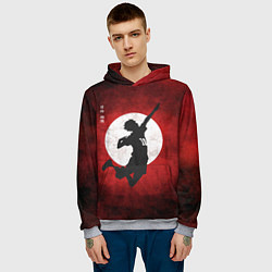 Толстовка-худи мужская Шоё Хината прыжок Haikyu!!, цвет: 3D-меланж — фото 2