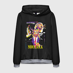 Толстовка-худи мужская Kurt Cobain, цвет: 3D-меланж