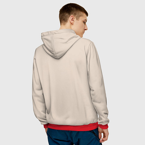 Мужская толстовка Милый Ктулху / 3D-Красный – фото 4