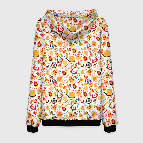 Мужская толстовка Масленица / 3D-Черный – фото 2