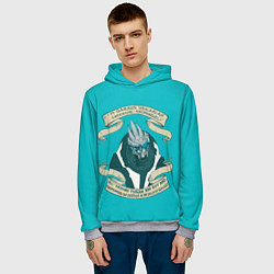 Толстовка-худи мужская Гаррус Вакариан, цвет: 3D-меланж — фото 2