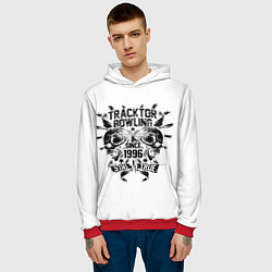 Толстовка-худи мужская Tracktor Bowling, цвет: 3D-красный — фото 2