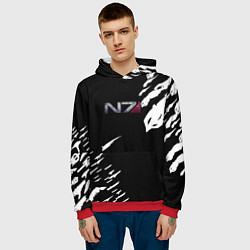 Толстовка-худи мужская MASS EFFECT ПОСЛЕДНИЙ БОЙ, цвет: 3D-красный — фото 2