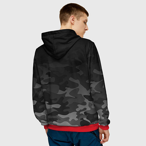 Мужская толстовка WAR THUNDER ВАР ТАНДЕР / 3D-Красный – фото 4