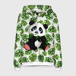 Толстовка-худи мужская Милая Панда Летняя, цвет: 3D-белый