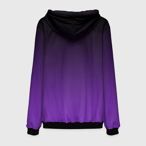 Мужская толстовка Ночной градиент Фиолетовый / 3D-Черный – фото 2