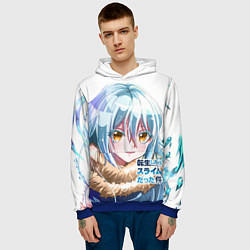 Толстовка-худи мужская Римуру, О моём перерождении, цвет: 3D-синий — фото 2