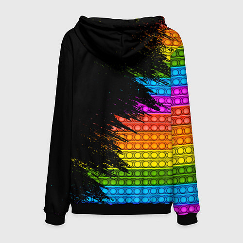 Мужская толстовка ИГРУШКА POP it ПОП-ИТ / 3D-Черный – фото 2