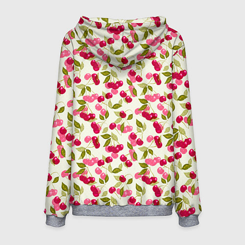 Мужская толстовка Спелая вишня / 3D-Меланж – фото 2