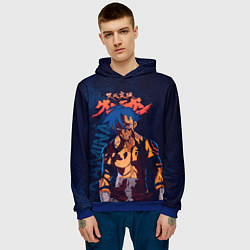 Толстовка-худи мужская Камина Гуррен Лаганн, цвет: 3D-синий — фото 2