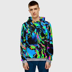 Толстовка-худи мужская Странное дерево, цвет: 3D-меланж — фото 2