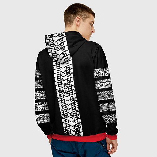 Мужская толстовка 4x4 / 3D-Красный – фото 4