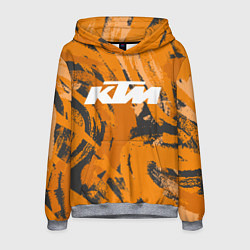 Толстовка-худи мужская KTM КТМ Z, цвет: 3D-меланж