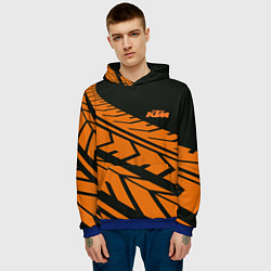 Толстовка-худи мужская ORANGE KTM КТМ Z, цвет: 3D-синий — фото 2