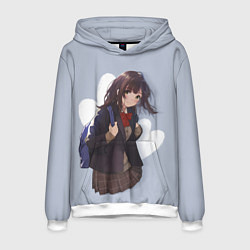 Толстовка-худи мужская Sayu, цвет: 3D-белый