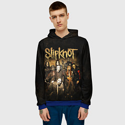 Толстовка-худи мужская Slipknot, цвет: 3D-синий — фото 2