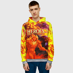 Толстовка-худи мужская HoM Огненный, цвет: 3D-меланж — фото 2