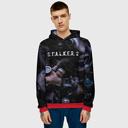 Толстовка-худи мужская S T A L K E R 2 С Т А Л К Е Р 2, цвет: 3D-красный — фото 2