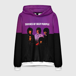 Толстовка-худи мужская Shades of Deep Purple, цвет: 3D-белый