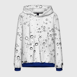 Толстовка-худи мужская Утренний дождь, цвет: 3D-синий