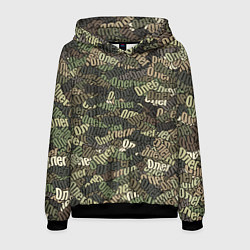 Толстовка-худи мужская Именной камуфляж Олег, цвет: 3D-черный