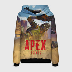 Толстовка-худи мужская Октейн в деле, цвет: 3D-черный