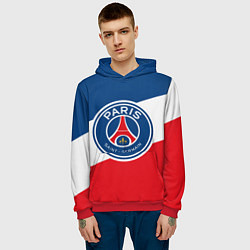 Толстовка-худи мужская Paris Saint-Germain FC, цвет: 3D-красный — фото 2
