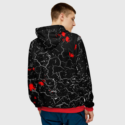 Мужская толстовка Slipknot Rock Слипкнот Музыка Рок Гранж / 3D-Красный – фото 4