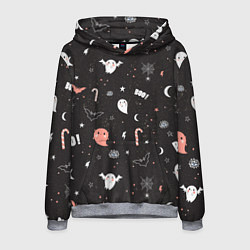 Толстовка-худи мужская Halloween Dark, цвет: 3D-меланж