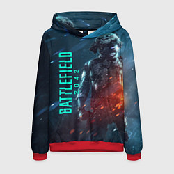 Толстовка-худи мужская BATTLEFIELD 2042 SOLDIER WARS, цвет: 3D-красный