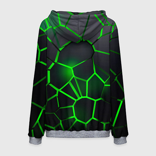 Мужская толстовка Skoda 3D плиты с подсветкой / 3D-Меланж – фото 2