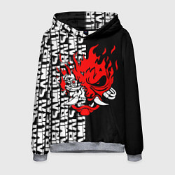Толстовка-худи мужская CYBERPUNK 2077: SAMURAI, цвет: 3D-меланж