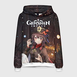 Толстовка-худи мужская Hu Tao, цвет: 3D-белый