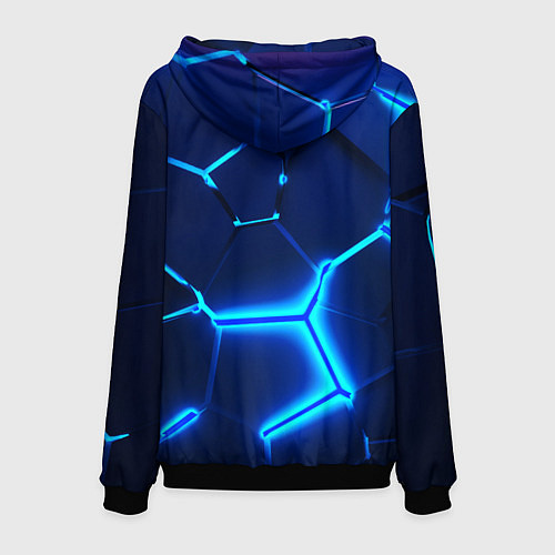 Мужская толстовка BMW LOGO 3Д ПЛИТЫ ГЕОМЕТРИЯ / 3D-Черный – фото 2