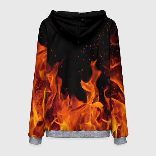 Мужская толстовка ROBLOX FIRE РОБЛОКС ОГОНЬ ПОЖАРНЫЙ / 3D-Меланж – фото 2