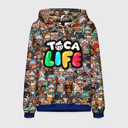 Толстовка-худи мужская Toca Life, цвет: 3D-синий