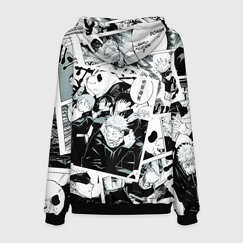 Мужская толстовка Магическая битва Jujutsu Kaisen манга / 3D-Черный – фото 2