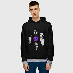 Толстовка-худи мужская Depeche mode band, цвет: 3D-меланж — фото 2