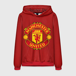 Толстовка-худи мужская Manchester United F C, цвет: 3D-красный