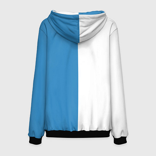 Мужская толстовка Крутые Санта и Олень / 3D-Черный – фото 2